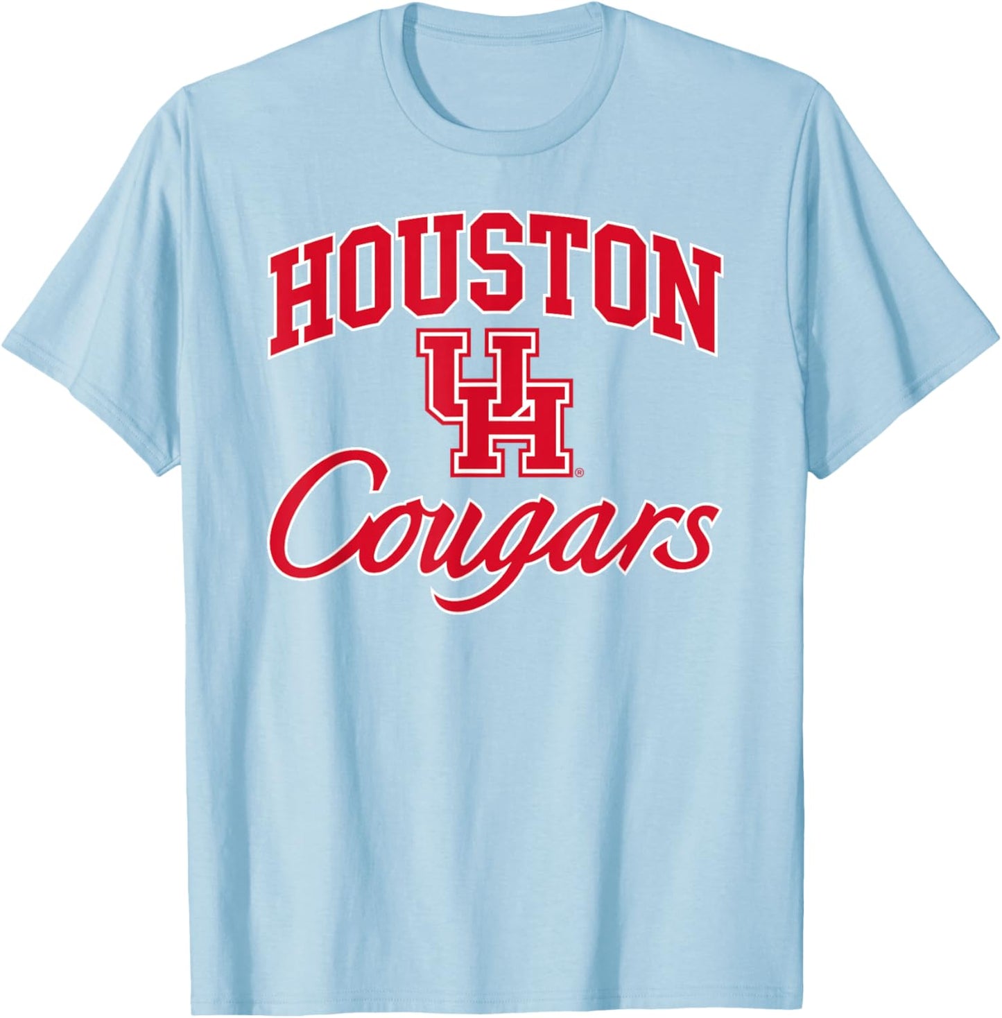 University of Houston | Houston Blue Collection Arch Script T-Shirt - T-Shirt | Light Blue