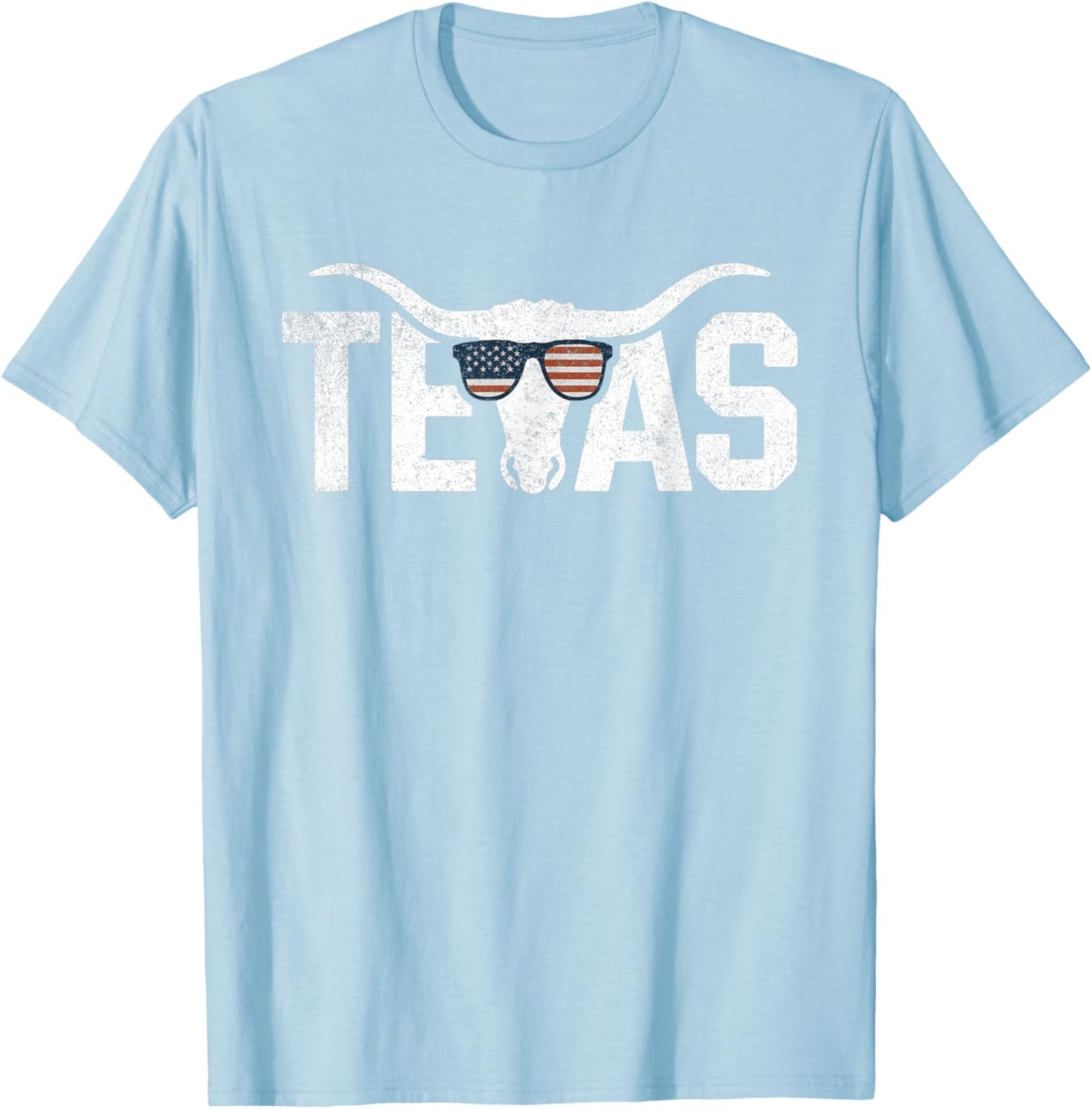 Texas Vintage Retro T-Shirt - T-Shirt | Light Blue