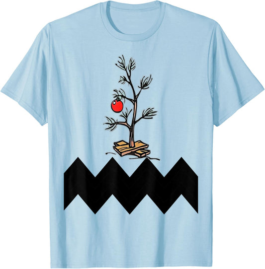 Classic Christmas Movie Vintage Graphic Christmas T-Shirt - T-Shirt | Light Blue
