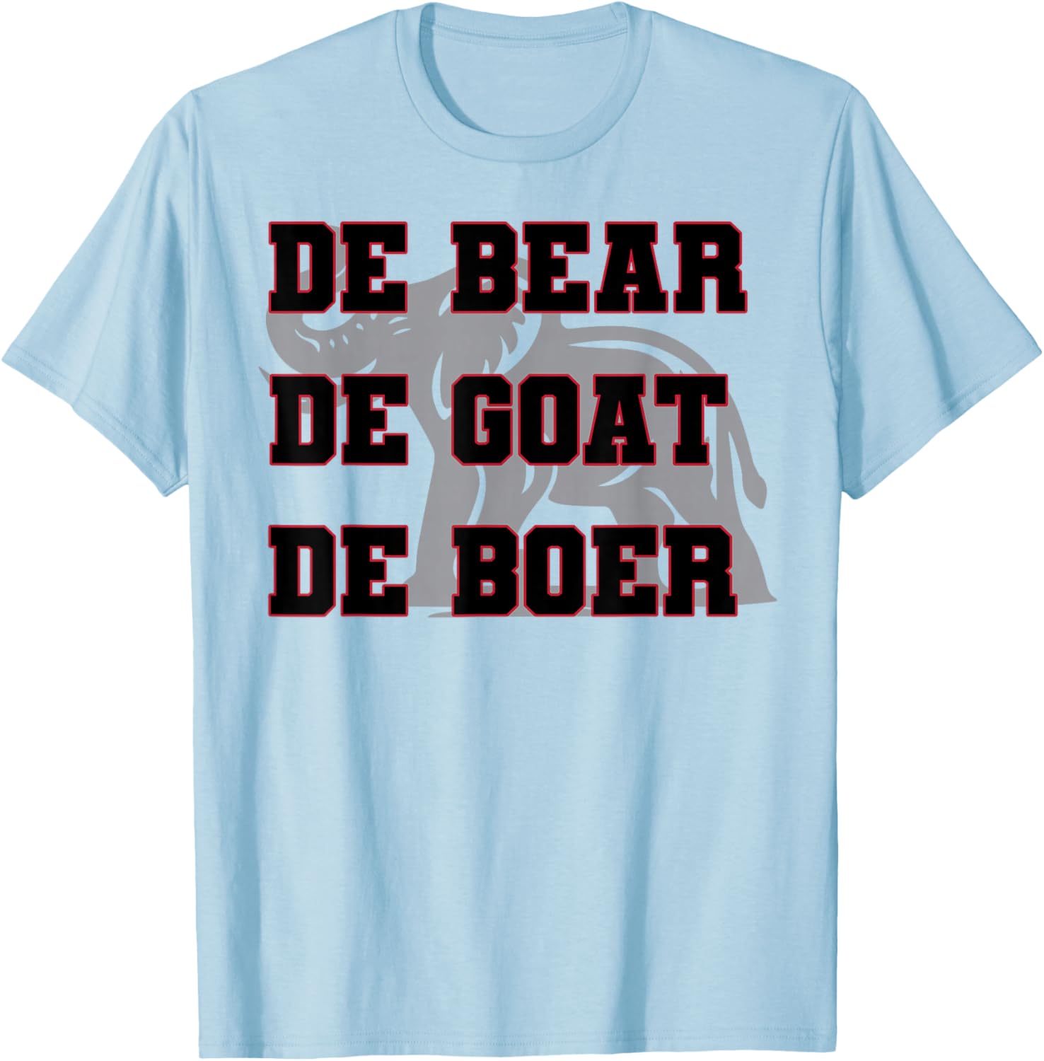 Elephant De Bear De Goat De Boer T-Shirt - T-Shirt | Light Blue