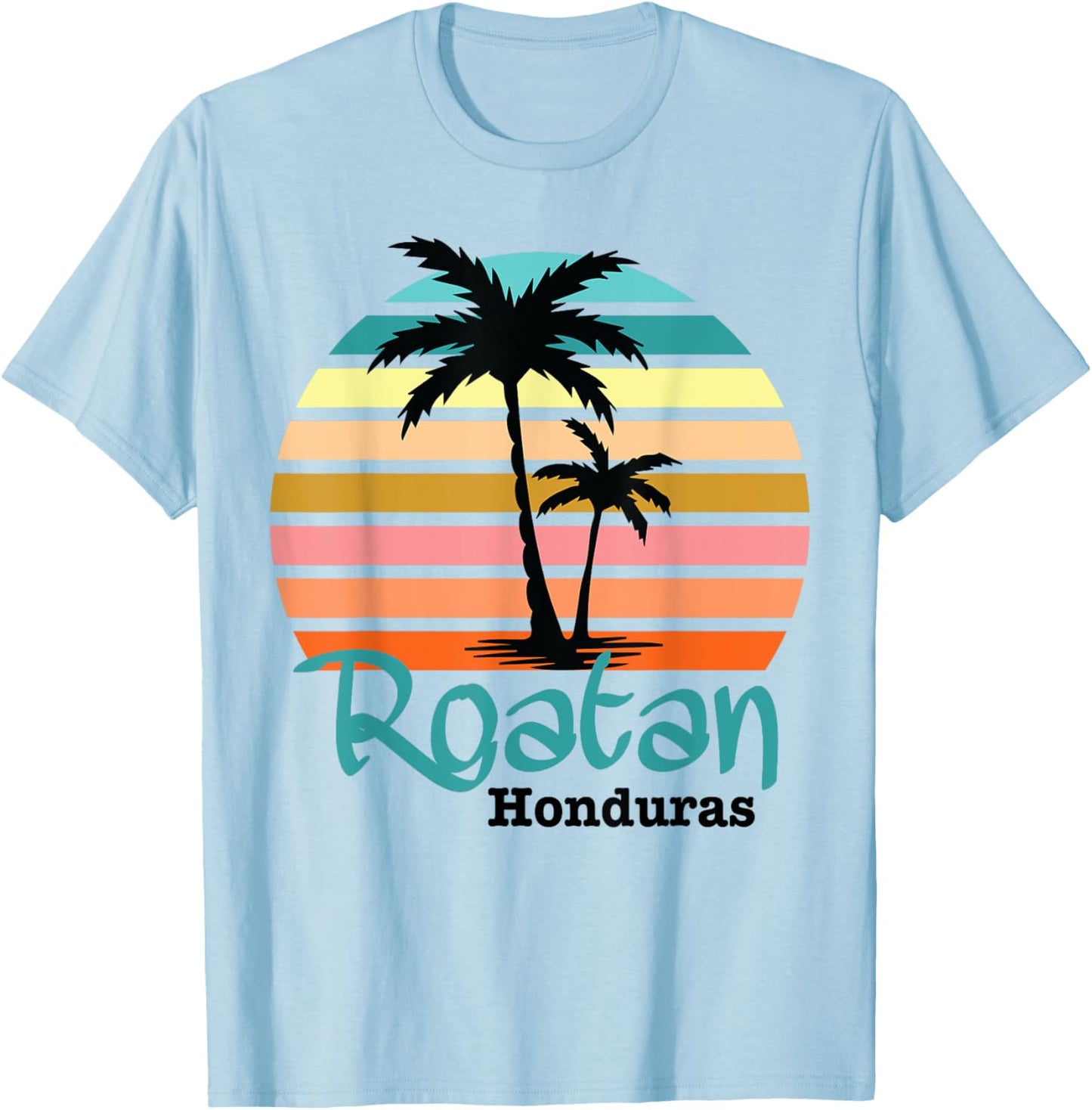 Roatan Honduras Caribbean Vacation Souvenirs T-Shirt - T-Shirt | Light Blue
