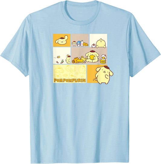 Pompompurin Snack Time T-Shirt - T-Shirt | Light Blue