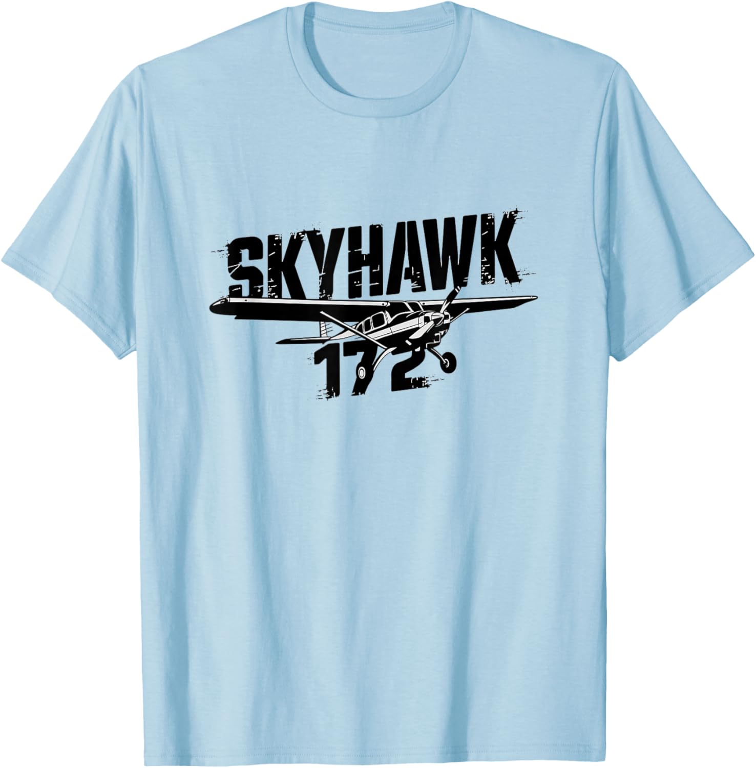 C172 Skyhawk C-172 Airplane Classic Vintage Aviation Pilot T-Shirt - T-Shirt | Light Blue