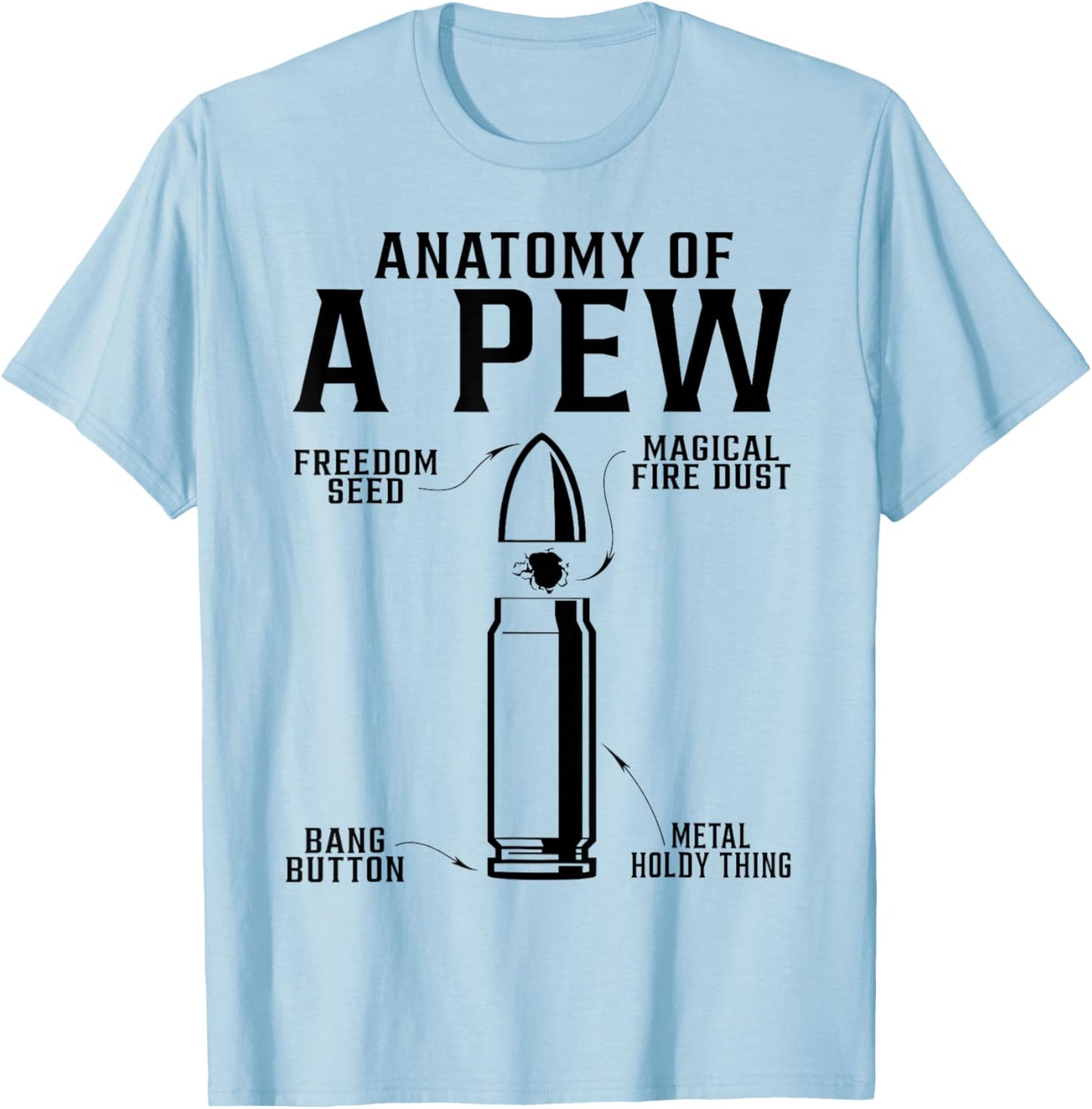 Pew anatomy T-Shirt - T-Shirt | Light Blue