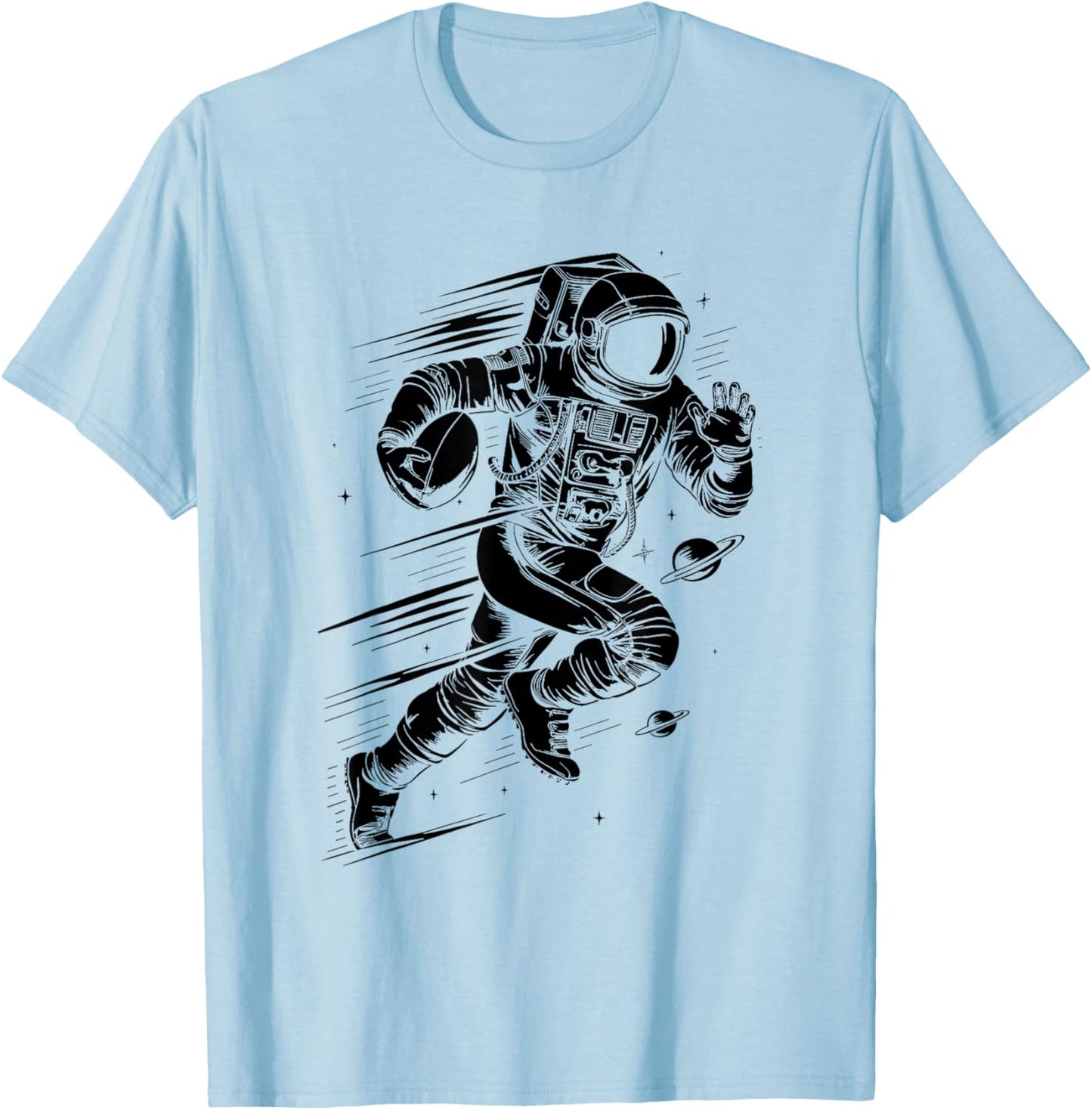 Astronaut Football Player Footballer Sports T-Shirt - T-Shirt | Light Blue