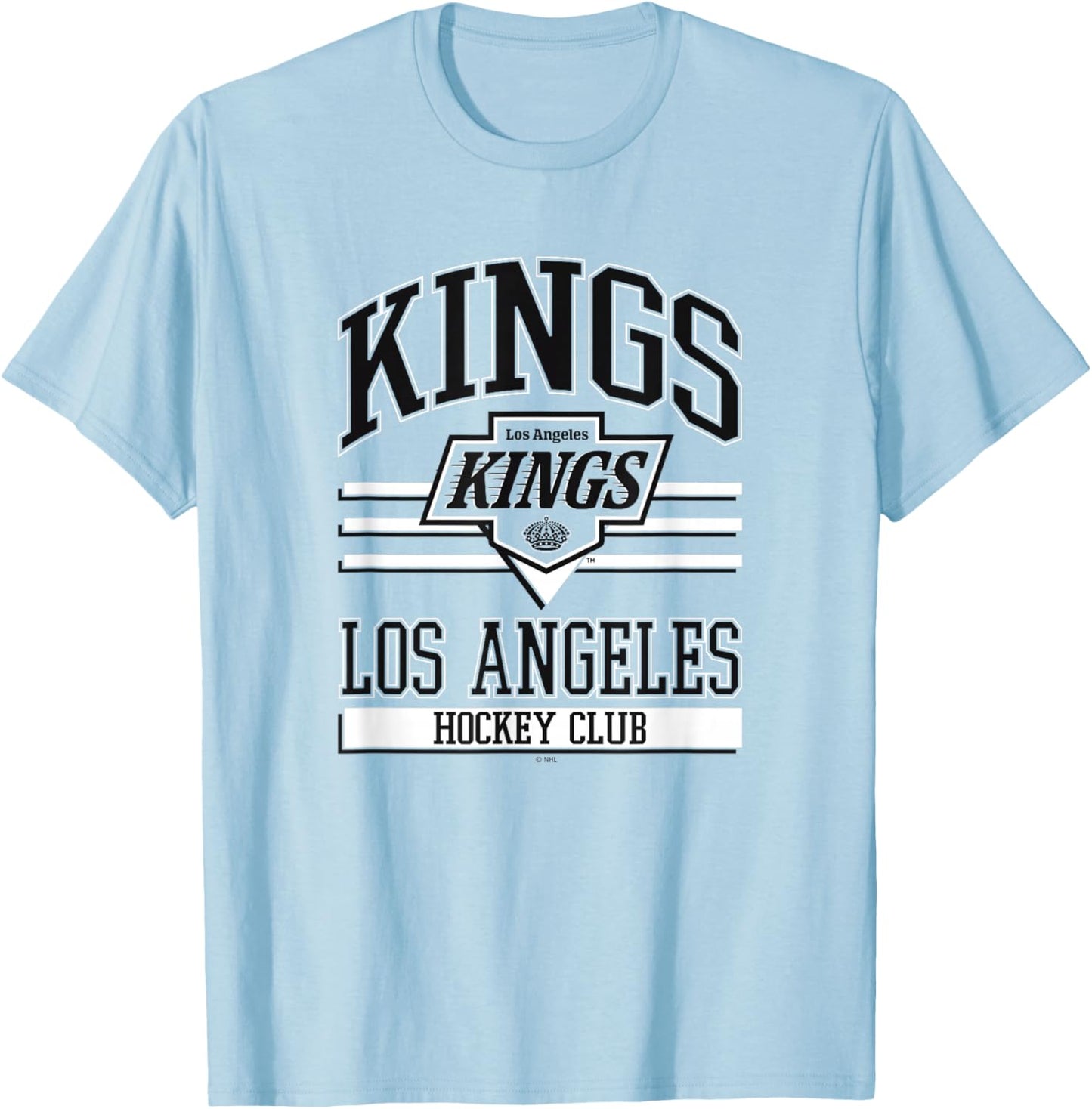 Los Angeles Kings Hockey Club Gray Officially Licensed T-Shirt - T-Shirt | Light Blue