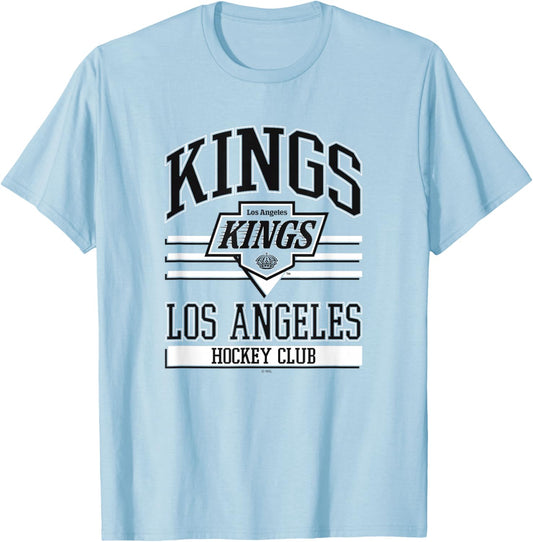 Los Angeles Kings Hockey Club Gray Officially Licensed T-Shirt - T-Shirt | Light Blue