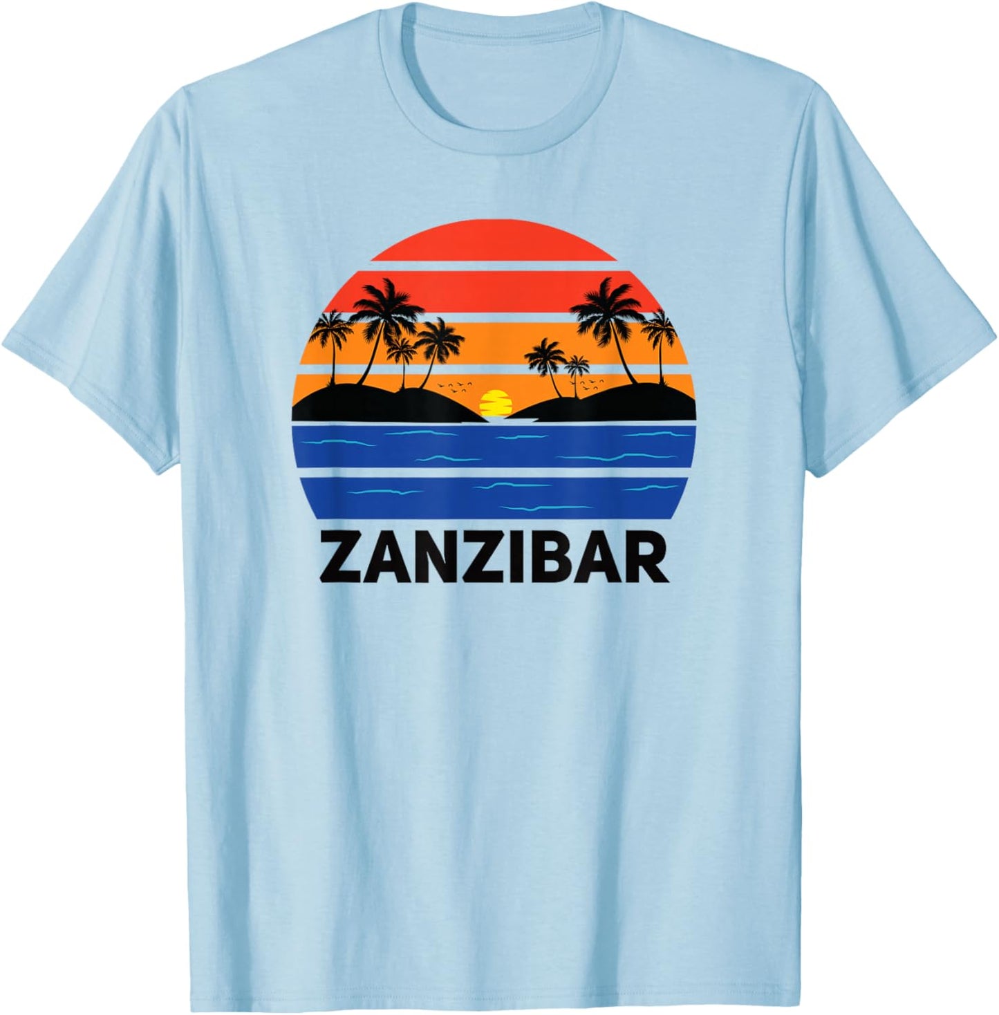 Zanzibar Tanzania, Zanzibar Beach, Zanzibar Travel, Zanzibar T-Shirt - T-Shirt | Light Blue