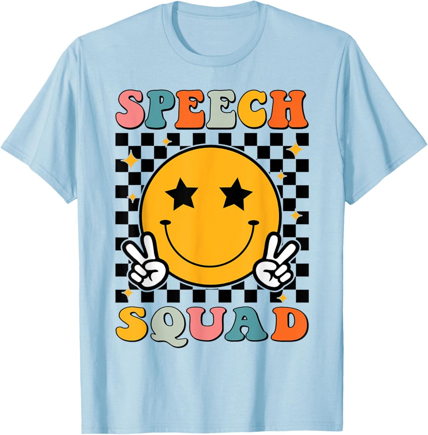 Speech Squad SLP Speech Language Pathologist SLP Therapist T-Shirt - T-Shirt | Light Blue
