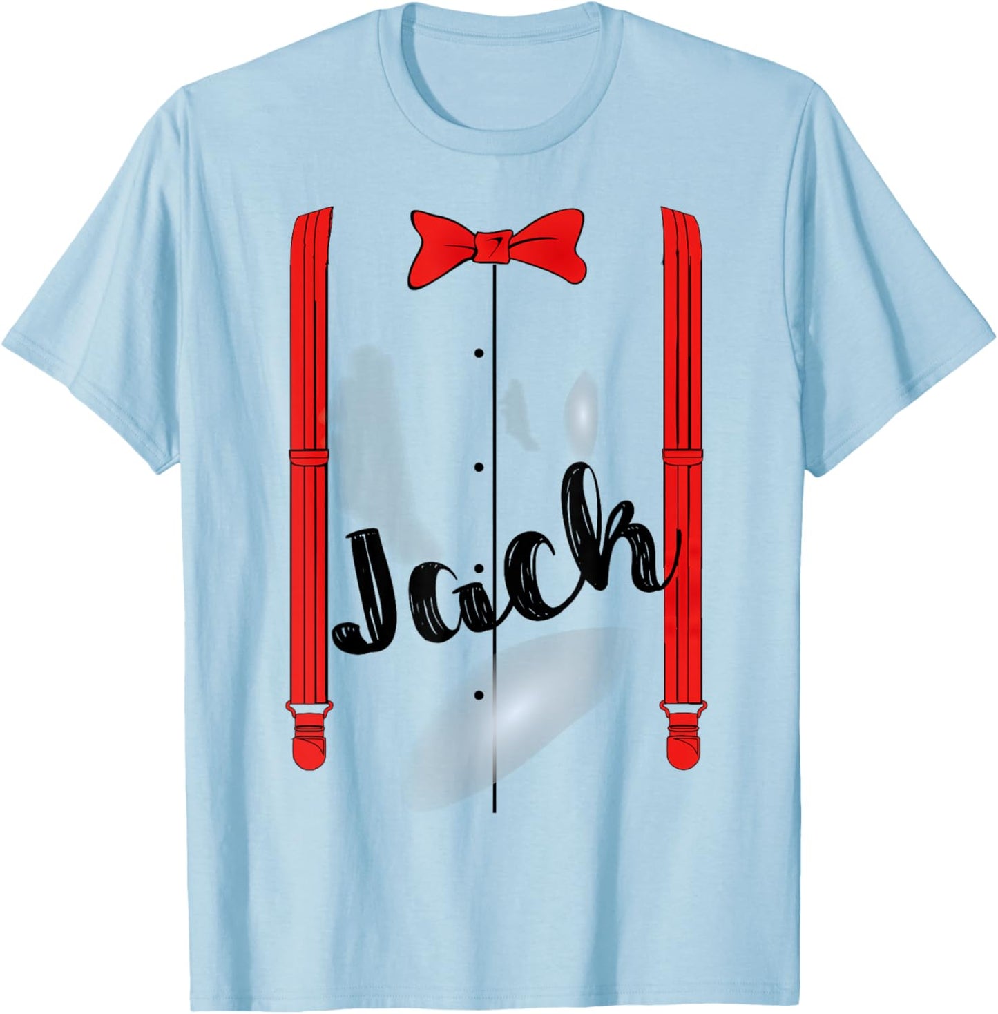 Jack & Jill For a Duo Matching Couple Halloween Costume 1/2 T-Shirt - T-Shirt | Light Blue