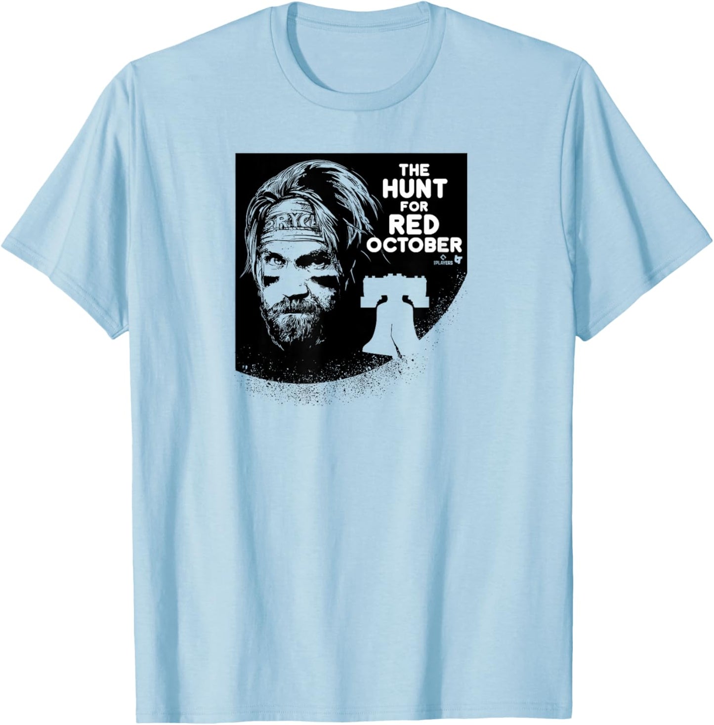 Bryce Harper - The Hunt for Red October - Philly Baseball T-Shirt - T-Shirt | Light Blue