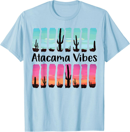 Atacama Desert Vibes Chile Outdoors Nature Summer Road Trip T-Shirt - T-Shirt | Light Blue