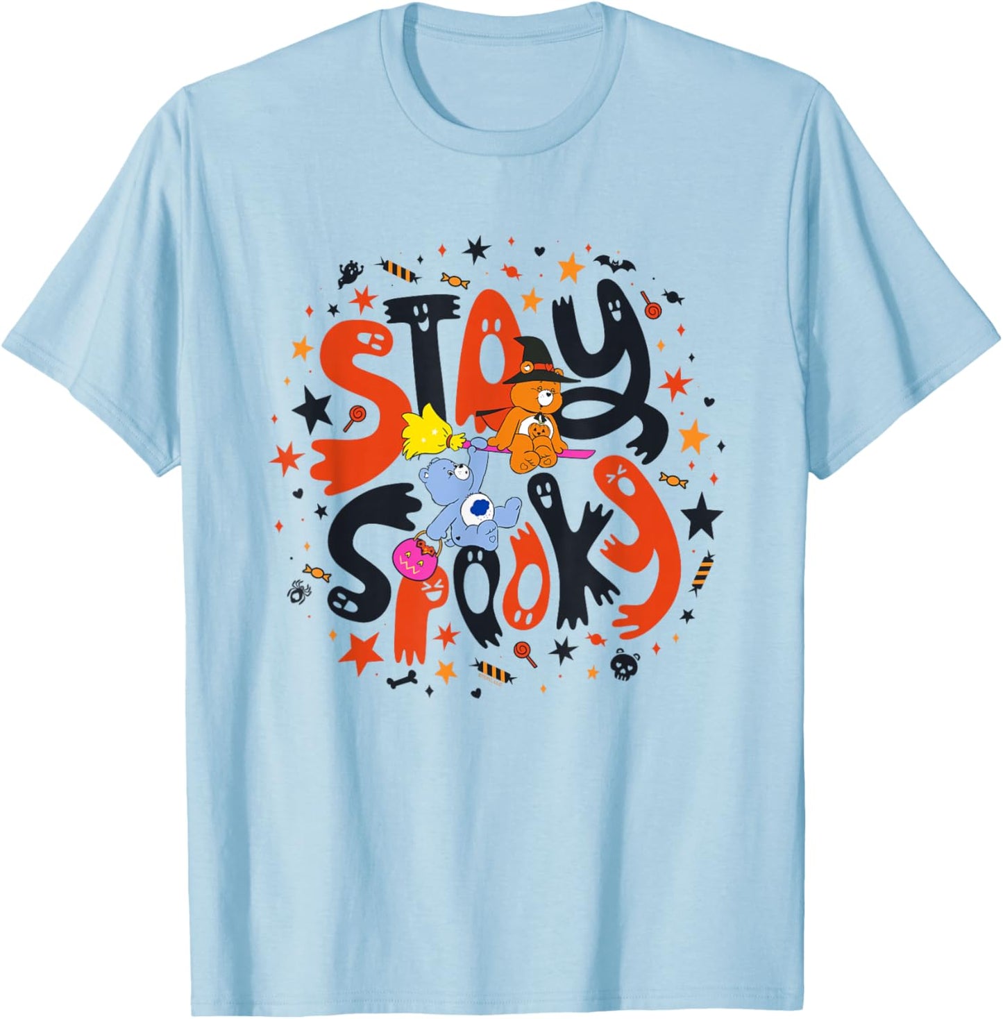 Care Bears Halloween Stay Spooky Grumpy And Trick or Sweet T-Shirt - T-Shirt | Light Blue