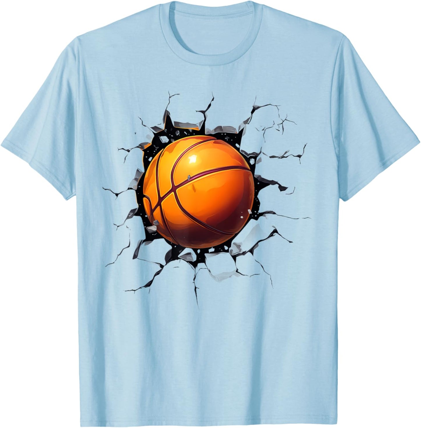 Basketball Players Basketball Team Graphic Sports Basketball T-Shirt - T-Shirt | Light Blue