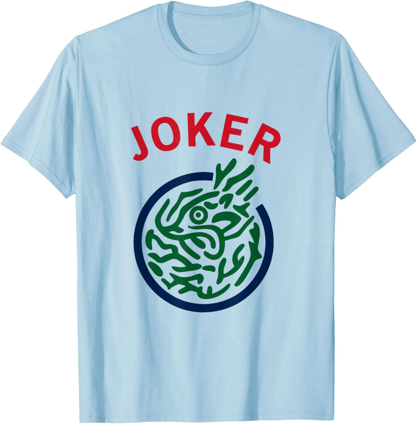 Chinese Mah Jong Joker Tile Mahjong Costume T-Shirt - T-Shirt | Light Blue