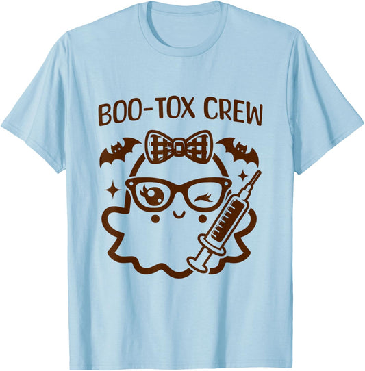BOO-Tox Nurse Injector Halloween Filler Botox Dysport T-Shirt - T-Shirt | Light Blue