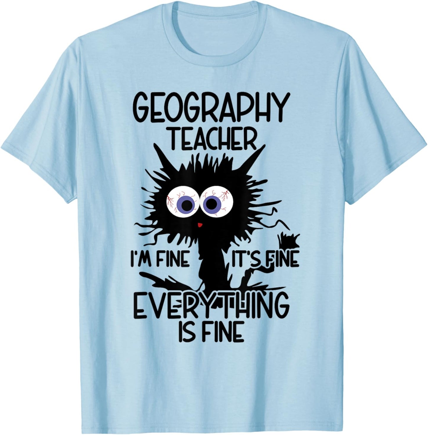 Geography Teacher Appreciation Merch T-Shirt - T-Shirt | Light Blue