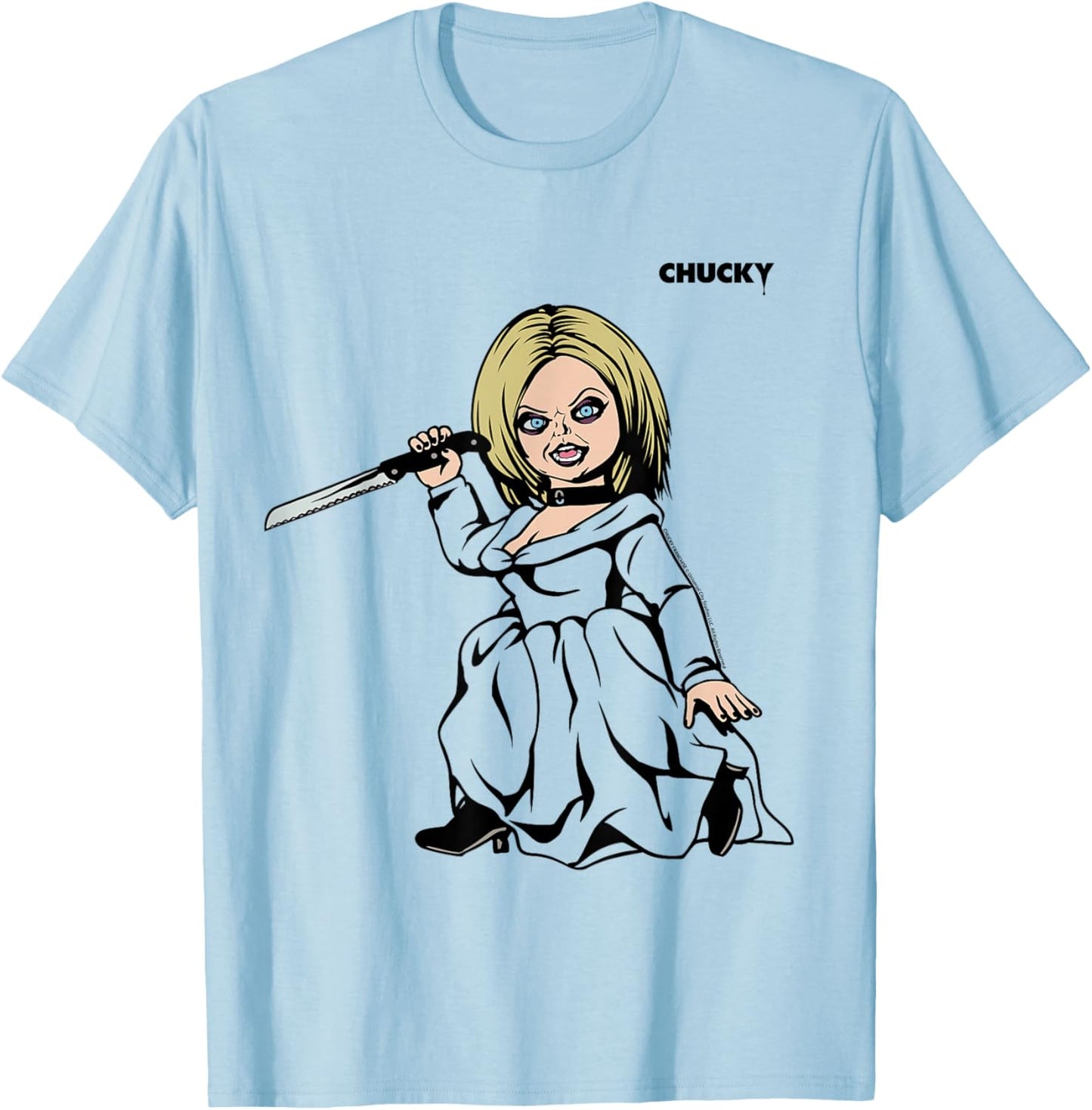 Chucky Tiffany Knife T-Shirt - T-Shirt | Light Blue
