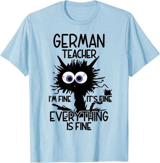 German Teacher Appreciation Merch T-Shirt - T-Shirt | Light Blue