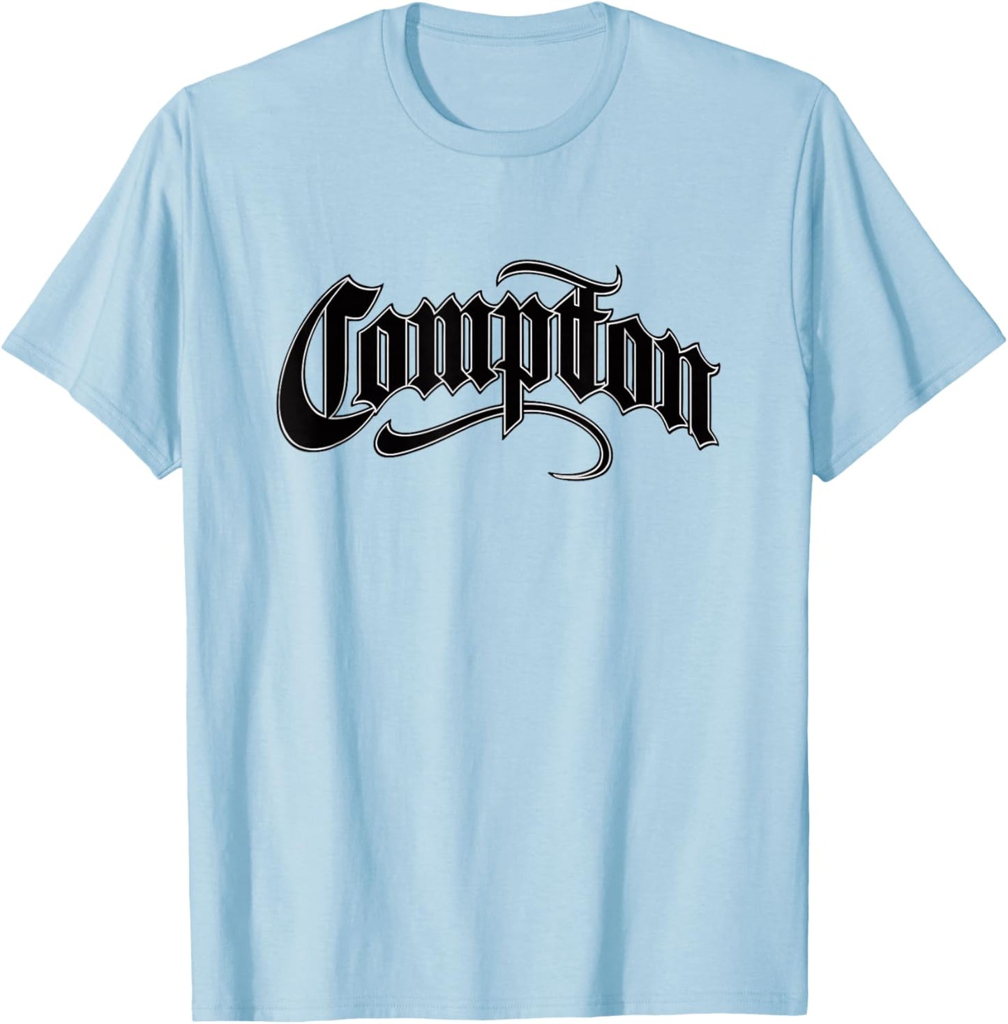 Compton West Coast Gangsta Rap White Style 04 T-Shirt - T-Shirt | Light Blue