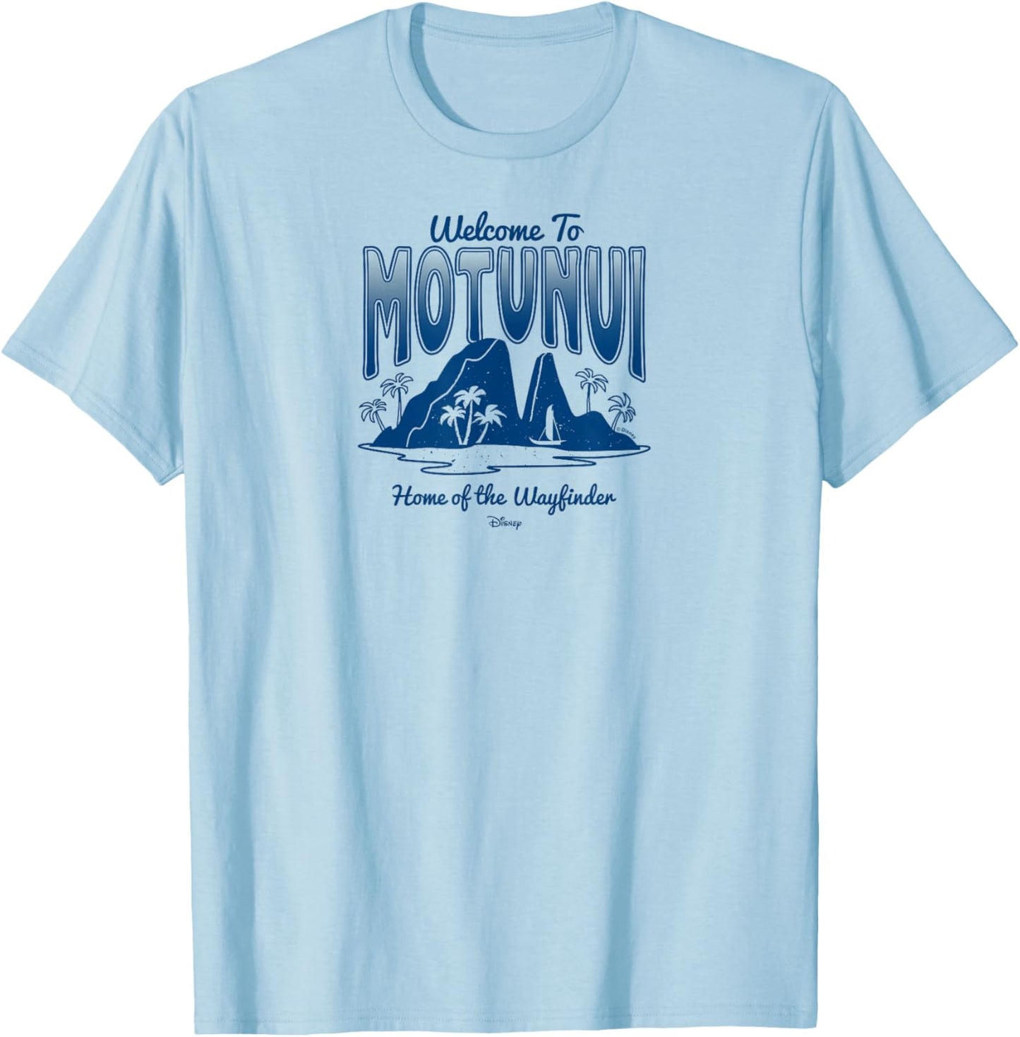 Moana 2 - Welcome to Motunui Home of the Wayfinder T-Shirt - T-Shirt | Light Blue