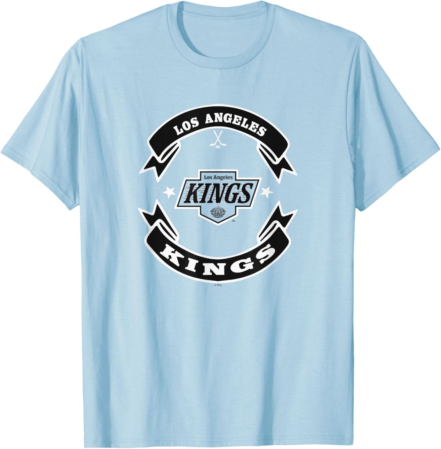 Los Angeles Kings Blaze Gray Officially Licensed T-Shirt - T-Shirt | Light Blue