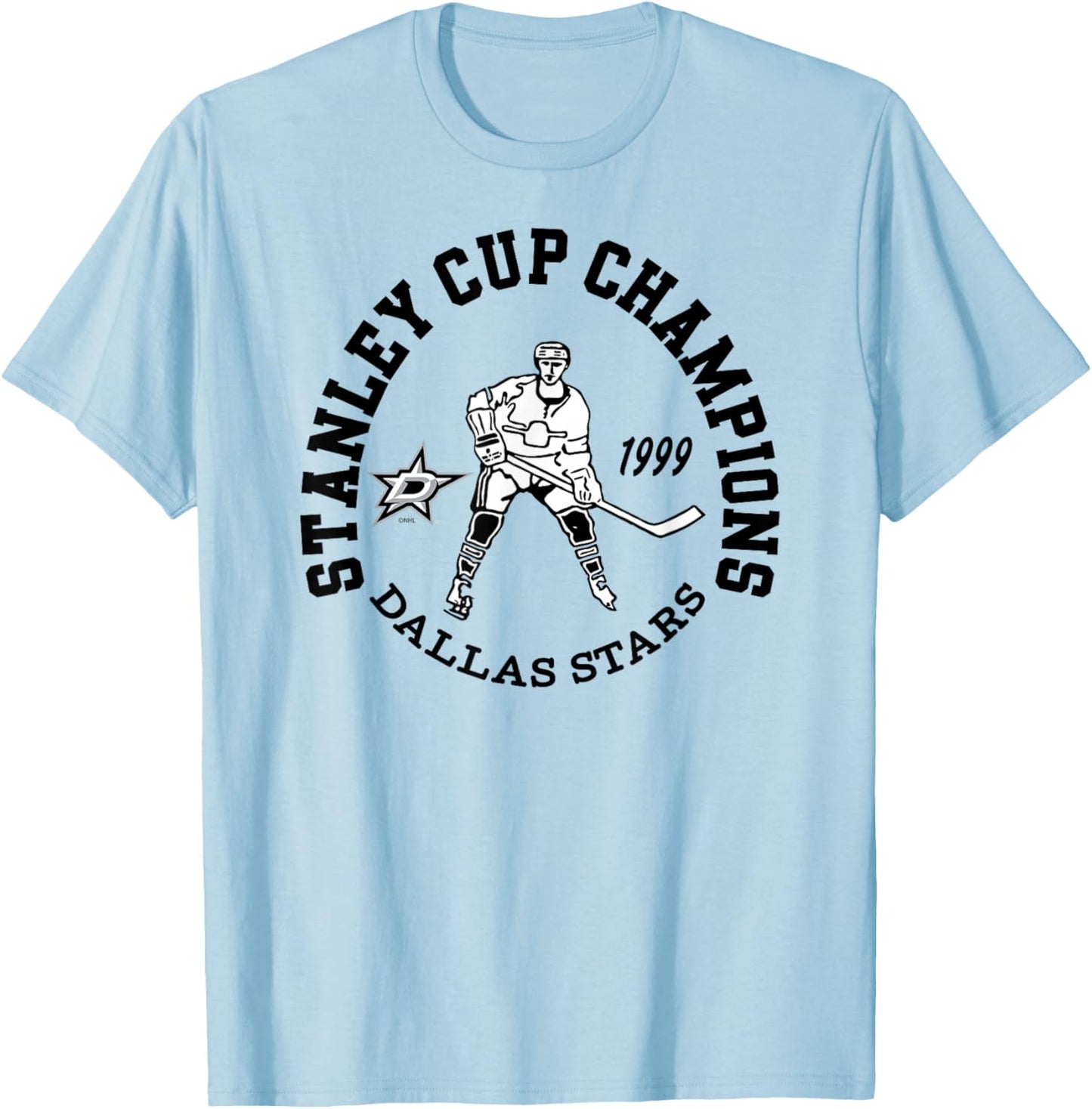 Dallas Stars Stanley Cup Champions 1999 Green T-Shirt - T-Shirt | Light Blue