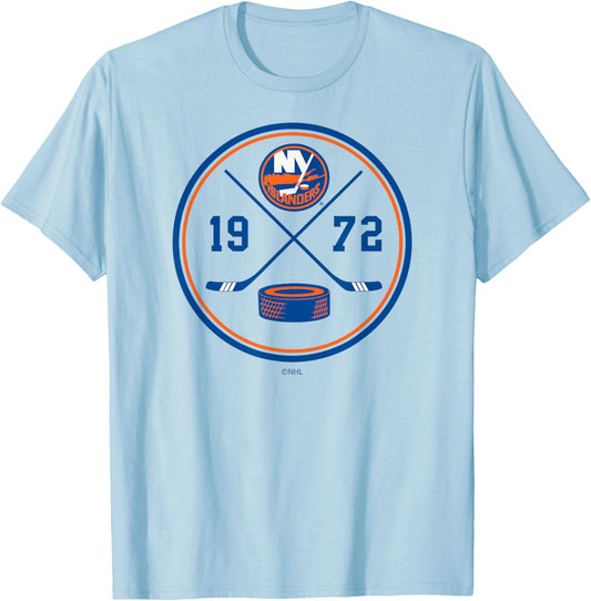 New York Islanders Prize Gray Officially Licensed T-Shirt - T-Shirt | Light Blue