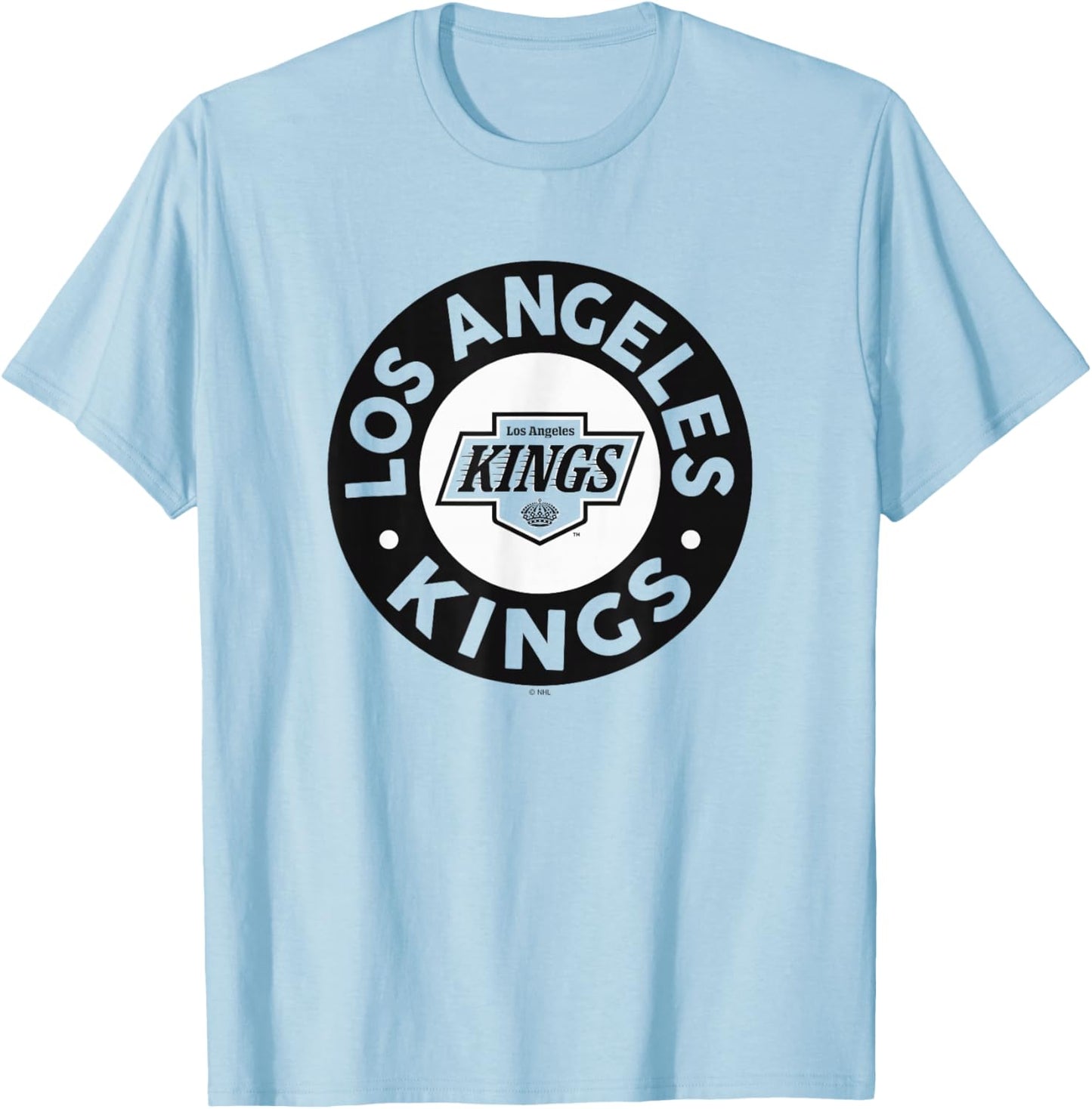 Los Angeles Kings Symbol Gray Officially Licensed T-Shirt - T-Shirt | Light Blue