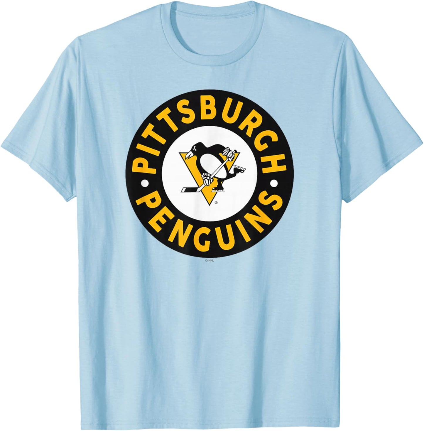 Pittsburgh Penguins Symbol Gray Officially Licensed T-Shirt - T-Shirt | Light Blue