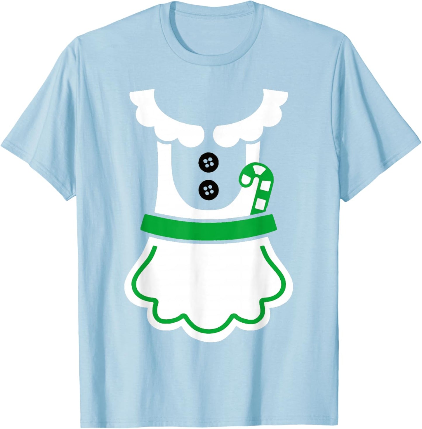 Mrs Claus Christmas Couples Matching Santa Xmas Holiday T-Shirt - T-Shirt | Light Blue