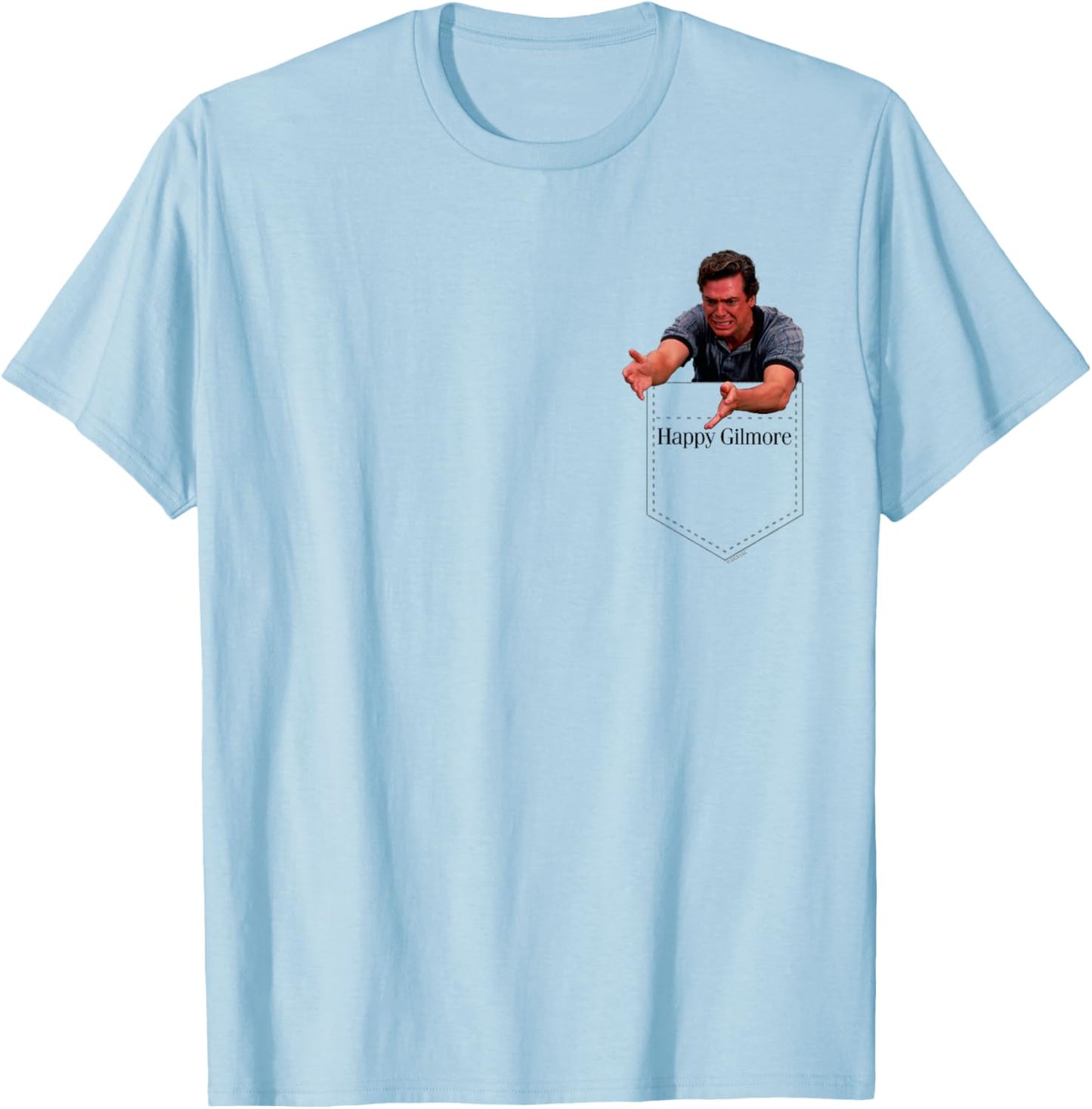 Happy Gilmore Shooter McGavin Tour Championship Pocket Hit T-Shirt - T-Shirt | Light Blue