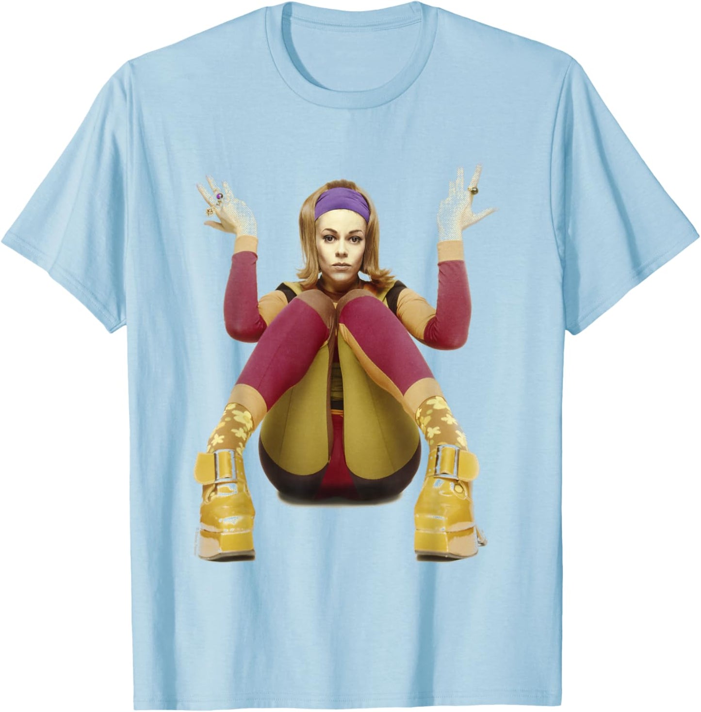 Lady Miss Kier Singer of Deee-Lite By Simon Fowler T-Shirt - T-Shirt | Light Blue