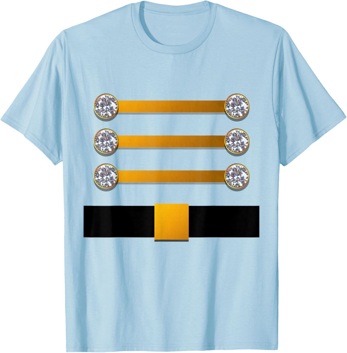 Toy Soldier Nutcracker Costume Christmas Drummer Outfit T-Shirt - T-Shirt | Light Blue