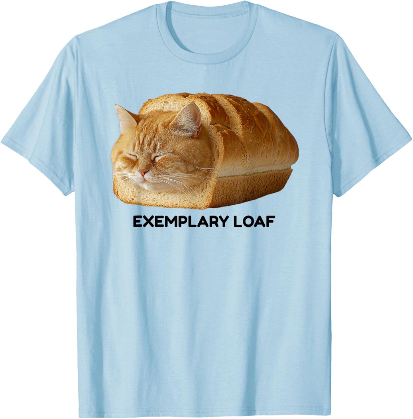 Sleeping Cat Loaf Meme Men Women Girls Kids T-Shirt - T-Shirt | Light Blue