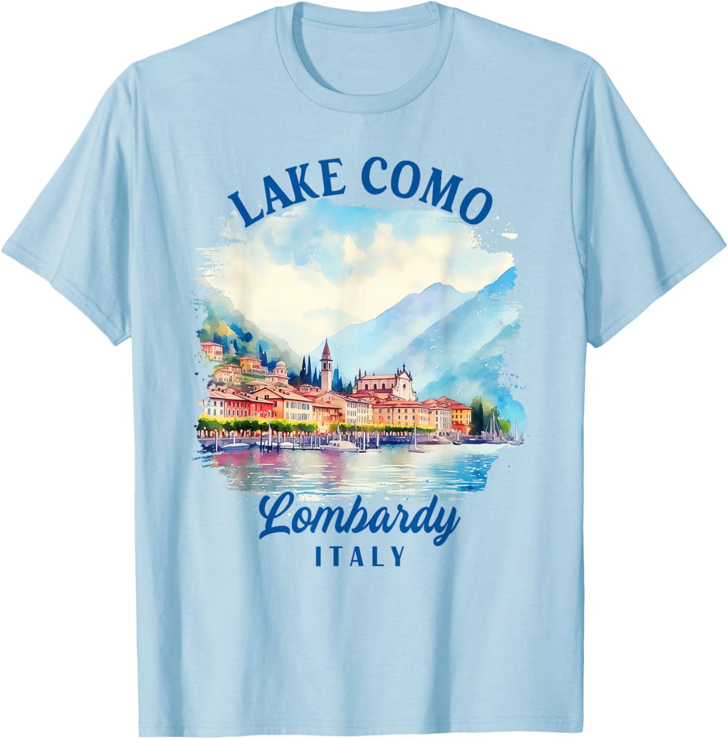 Lake Como Travel Lombardy Italy Trip Meet Me In Lake Como T-Shirt - T-Shirt | Light Blue