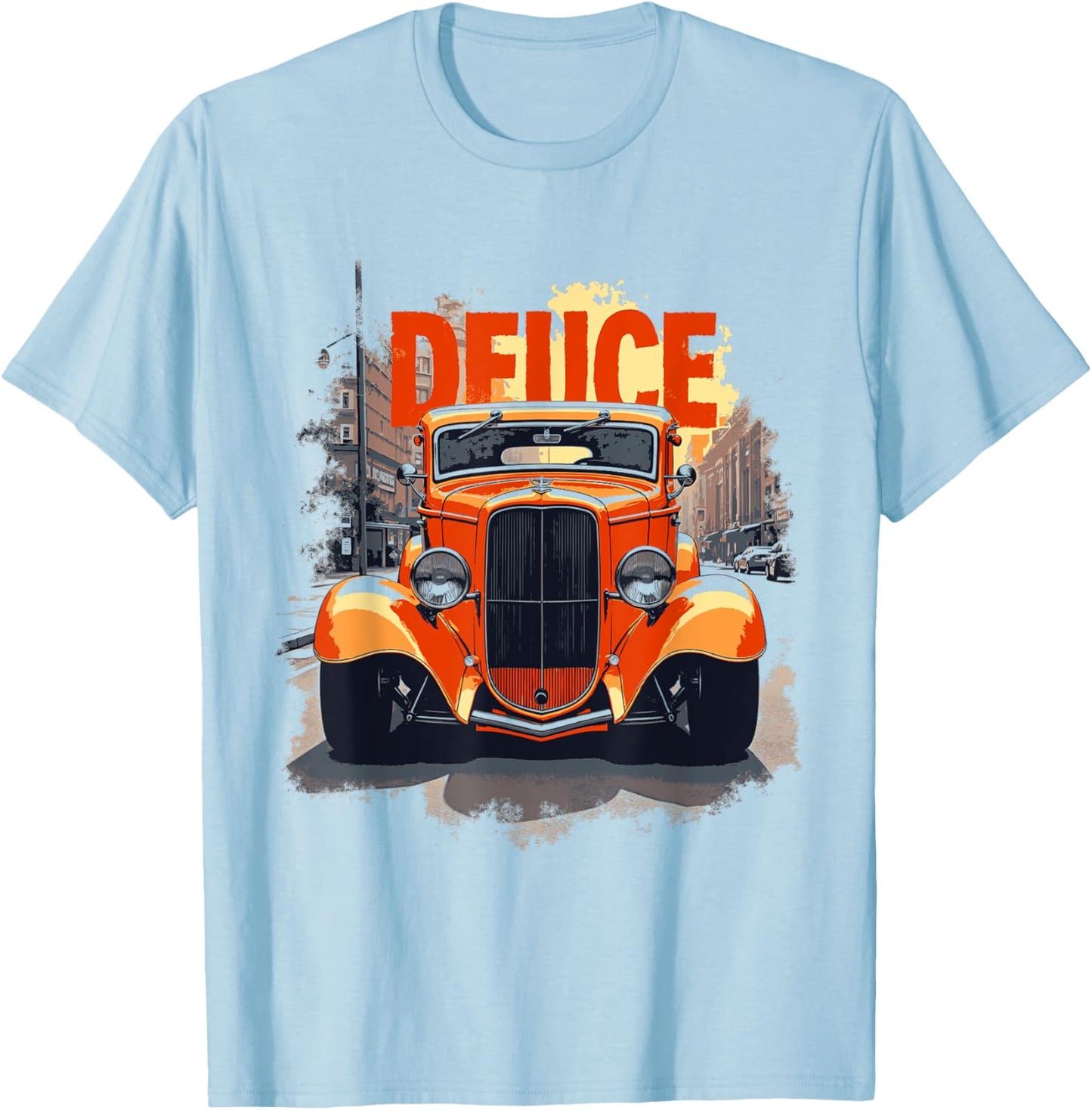 32 Deuce Coupe American Classic 3 Window Street Hot Rod T-Shirt - T-Shirt | Light Blue