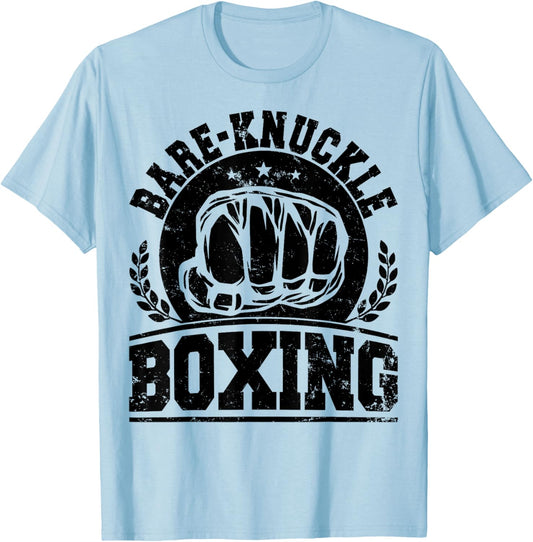 Bare-knuckle Boxing - Sport And Fitness Boxing Funny T-Shirt - T-Shirt | Light Blue