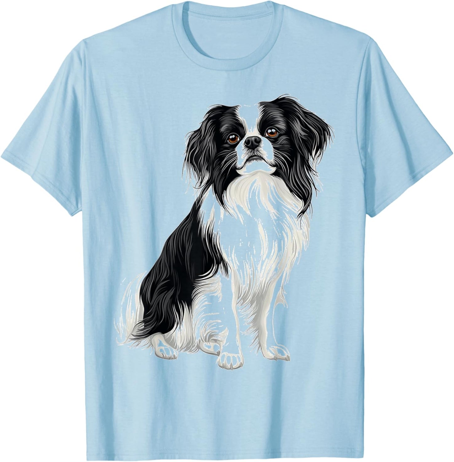 Japanese Chin Dog Graphic Pet Art Japanese Chin Women Kids T-Shirt - T-Shirt | Light Blue