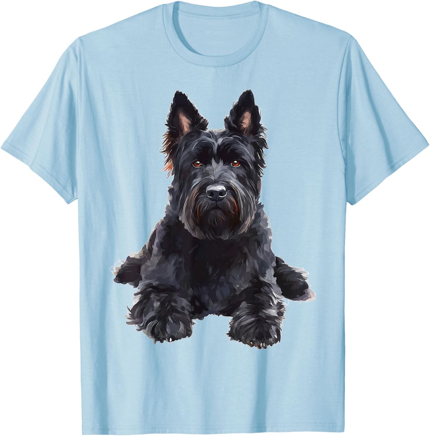 Bouvier Des Flandres Dog Pet Artwork Bouvier Des Flandres T-Shirt - T-Shirt | Light Blue