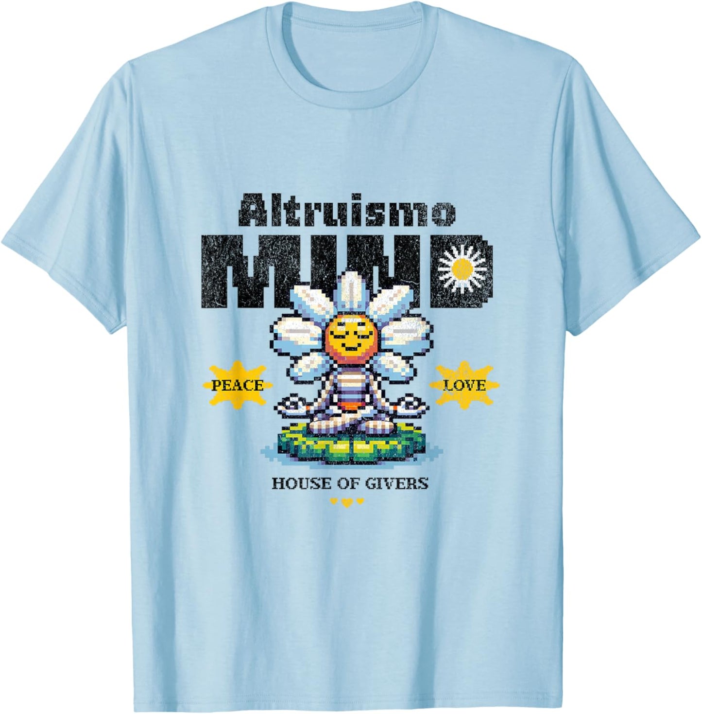 ALTRUISMO House of Givers, RCA Givers School Spirit Vintage T-Shirt - T-Shirt | Light Blue