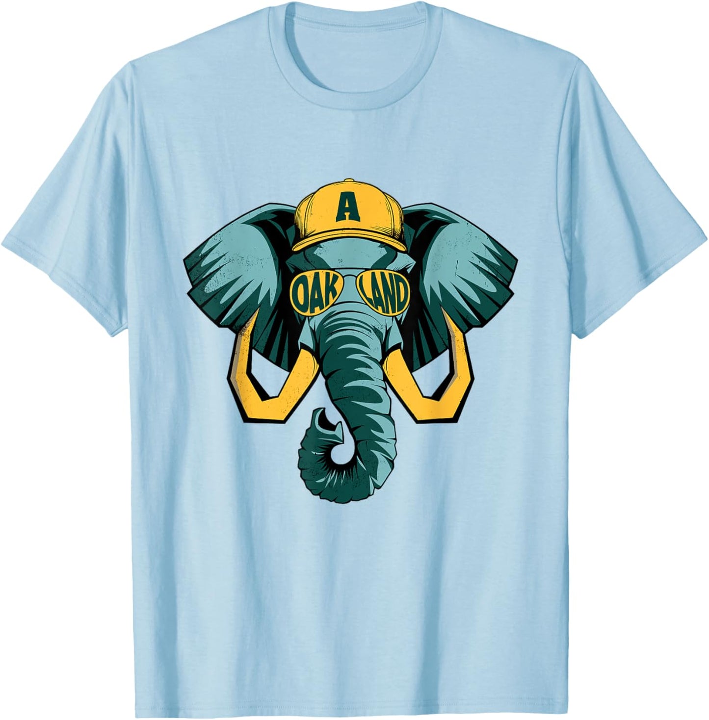 Graphic Oakland Game Day Classic Oakland Spirit Evergreen T-Shirt - T-Shirt | Light Blue