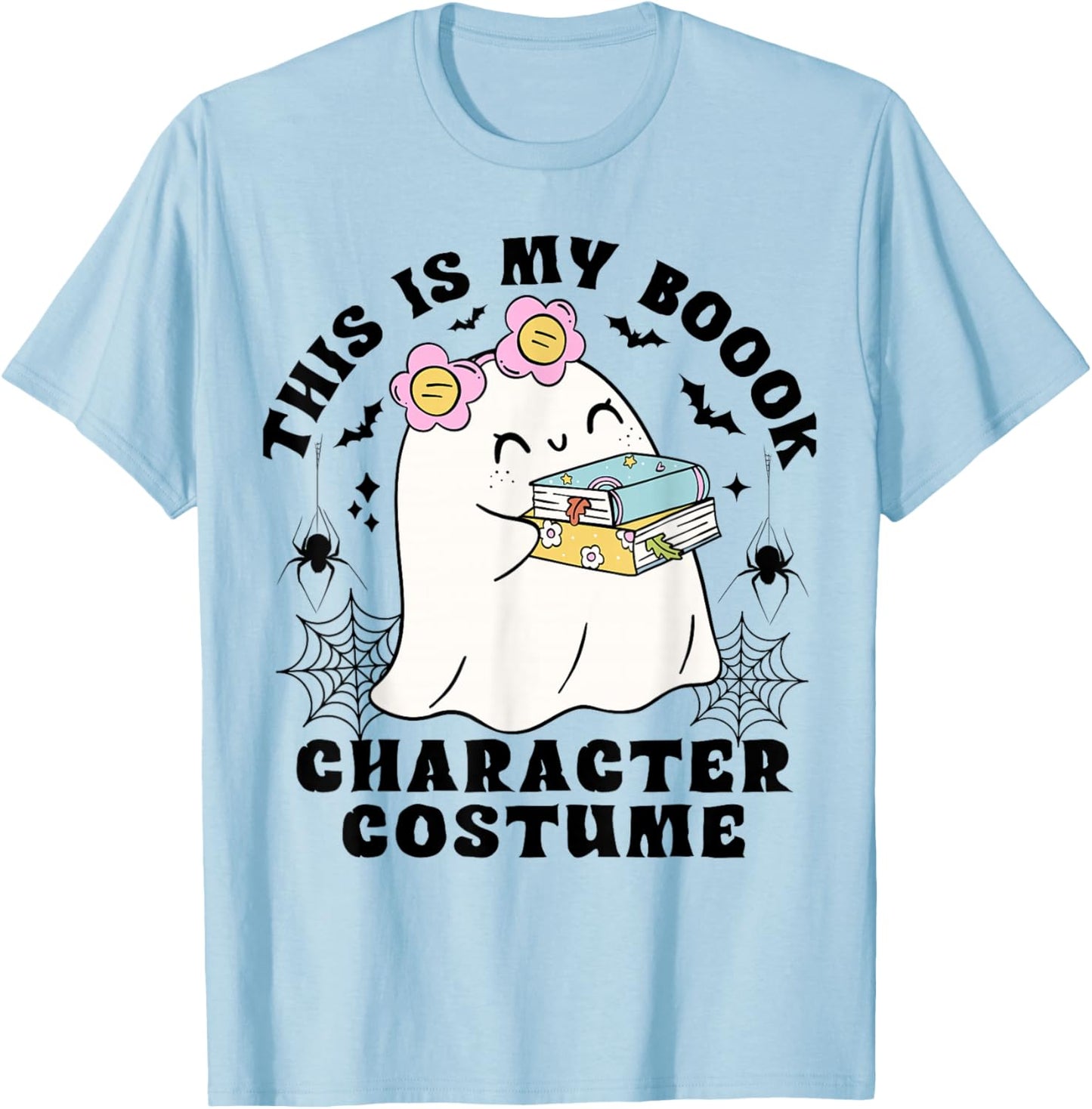 This is My Book Character Costume-Funny Halloween Ghost Kids T-Shirt - T-Shirt | Light Blue