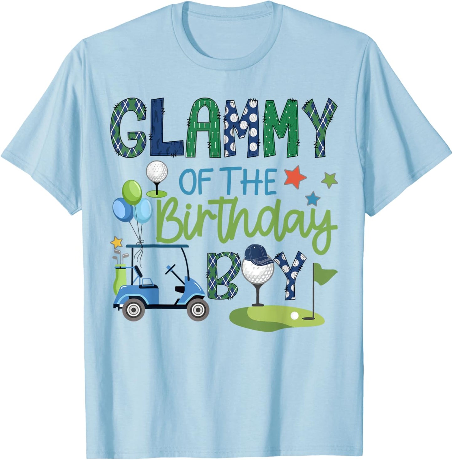 Glammy Of The Birthday Boy Hole in One Golf Sport T-Shirt - T-Shirt | Light Blue