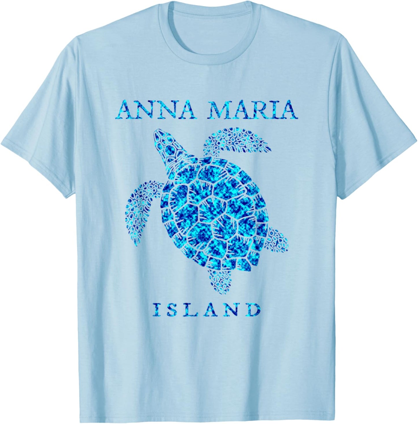 Anna Maria Island Florida Sea Turtle Vacation Souvenir T-Shirt - T-Shirt | Light Blue