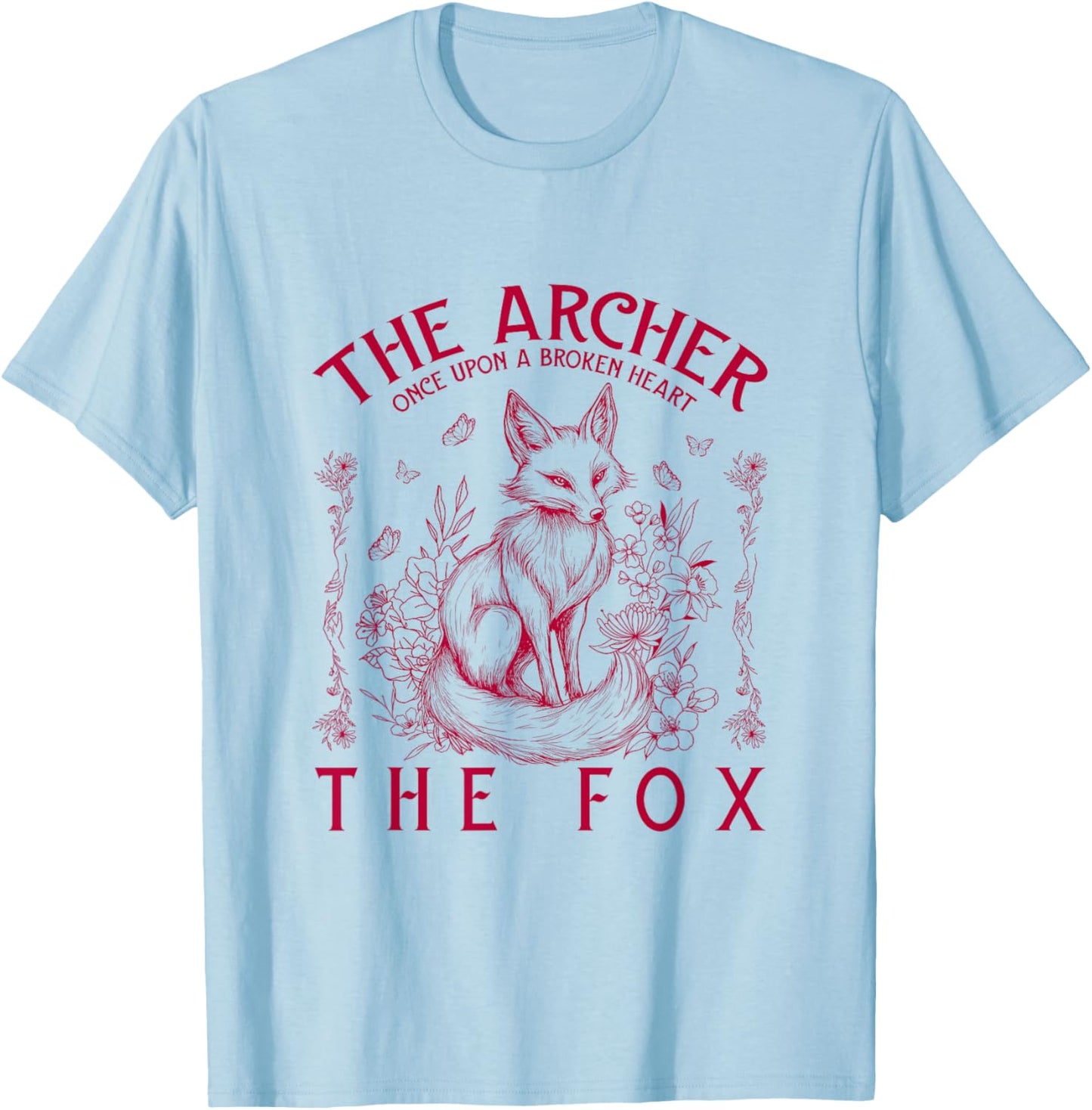 Once Upon a Broken Heart True Love The Archer And The Fox T-Shirt - T-Shirt | Light Blue