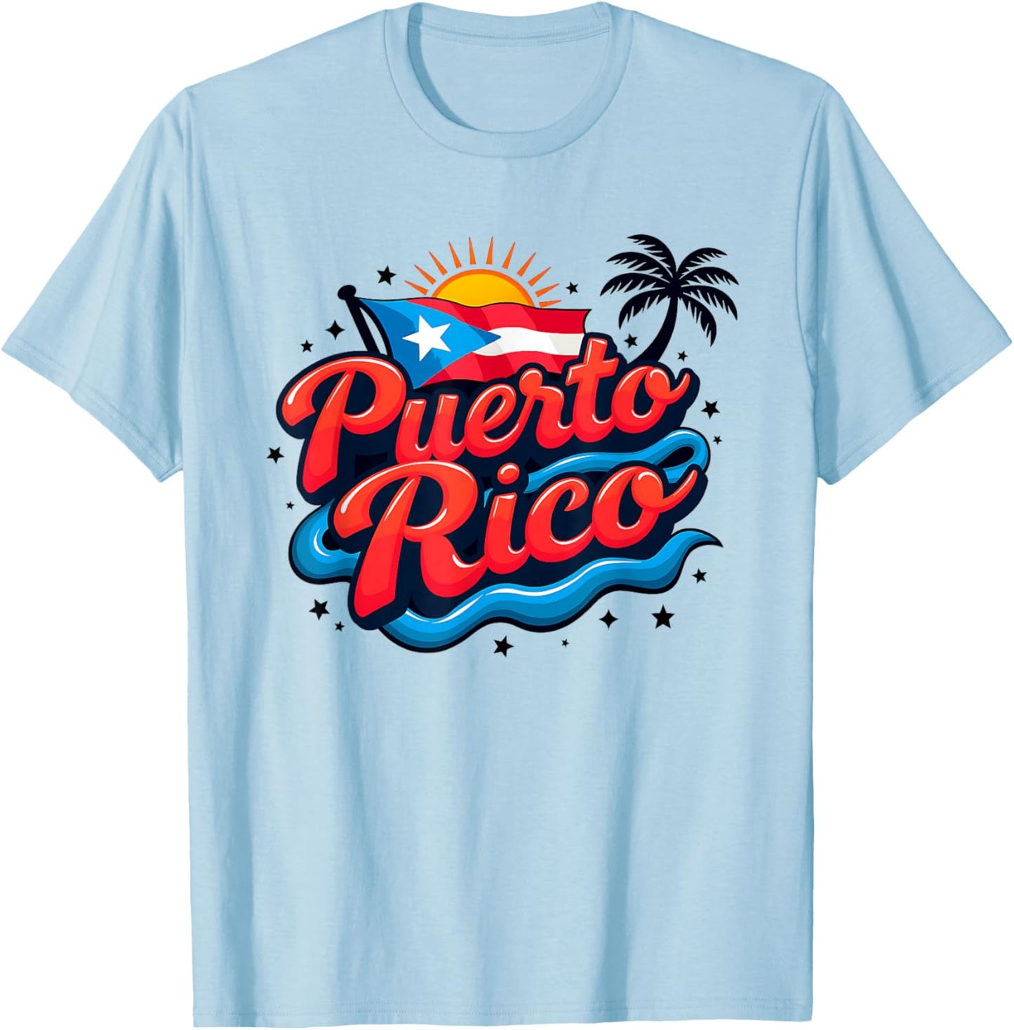 Puerto Rico Flag Vacation Boricua Puerto Rican Women T-Shirt - T-Shirt | Light Blue