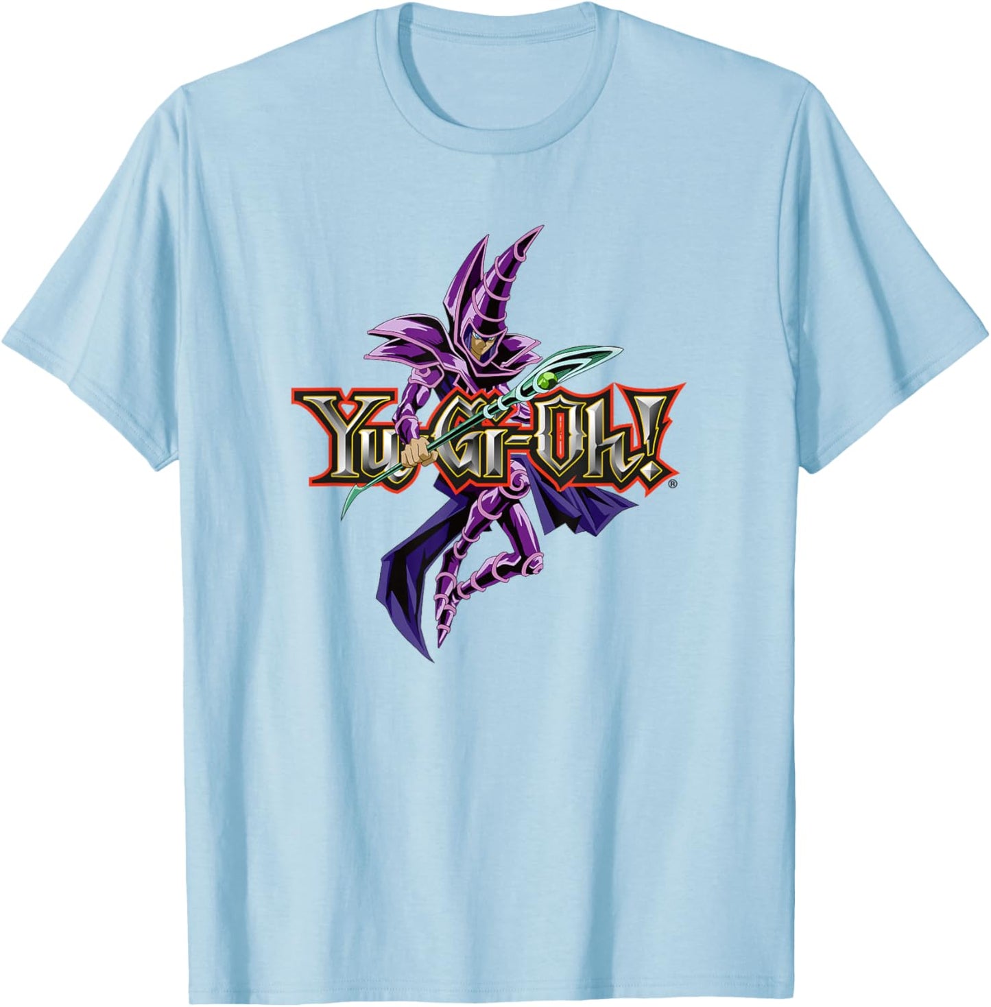 Dark Magician Logo PAPL607 T-Shirt - T-Shirt | Light Blue