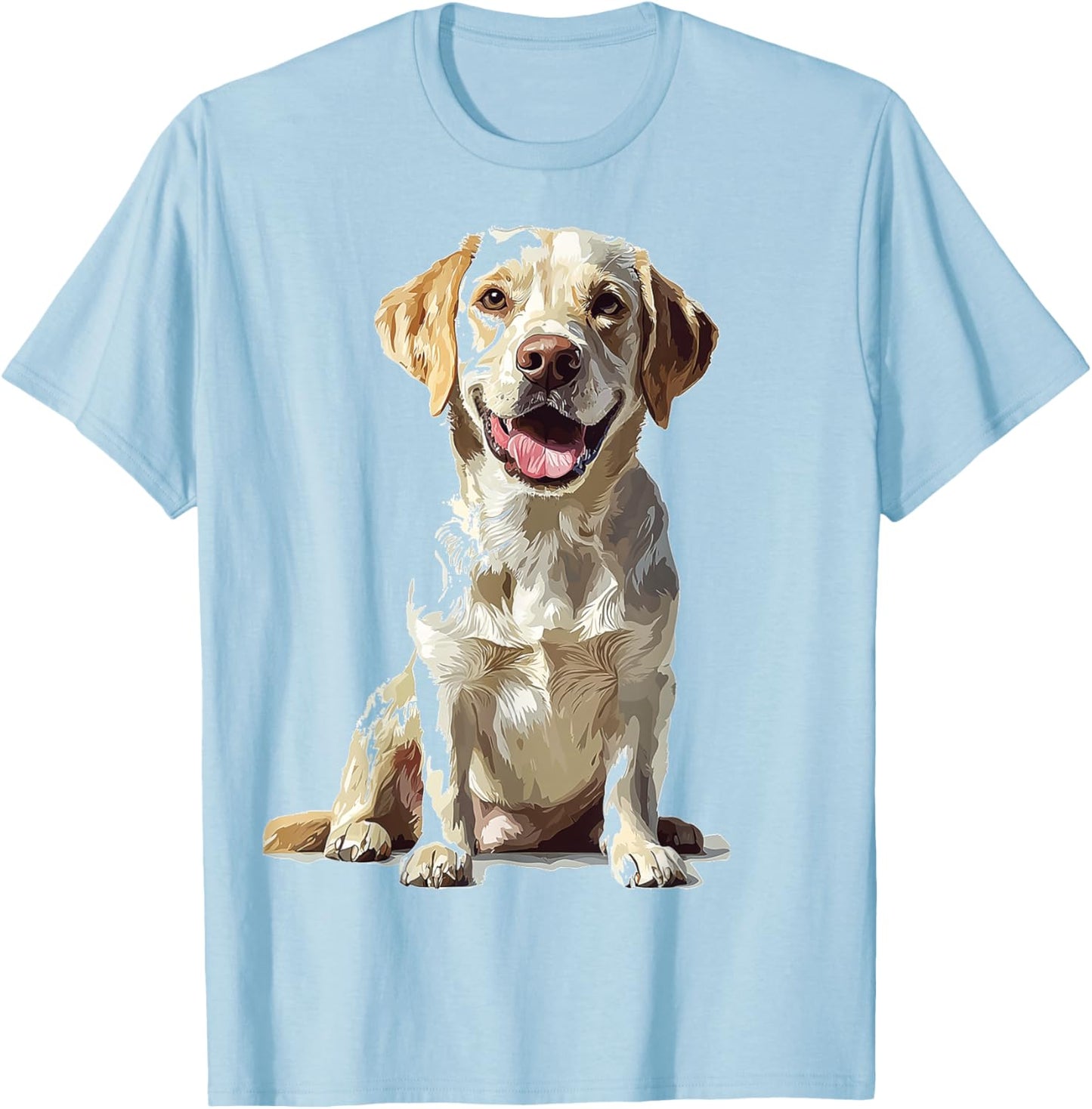 Labrador Retriever Dog Graphic Pet Art Labrador Retriever T-Shirt - T-Shirt | Light Blue