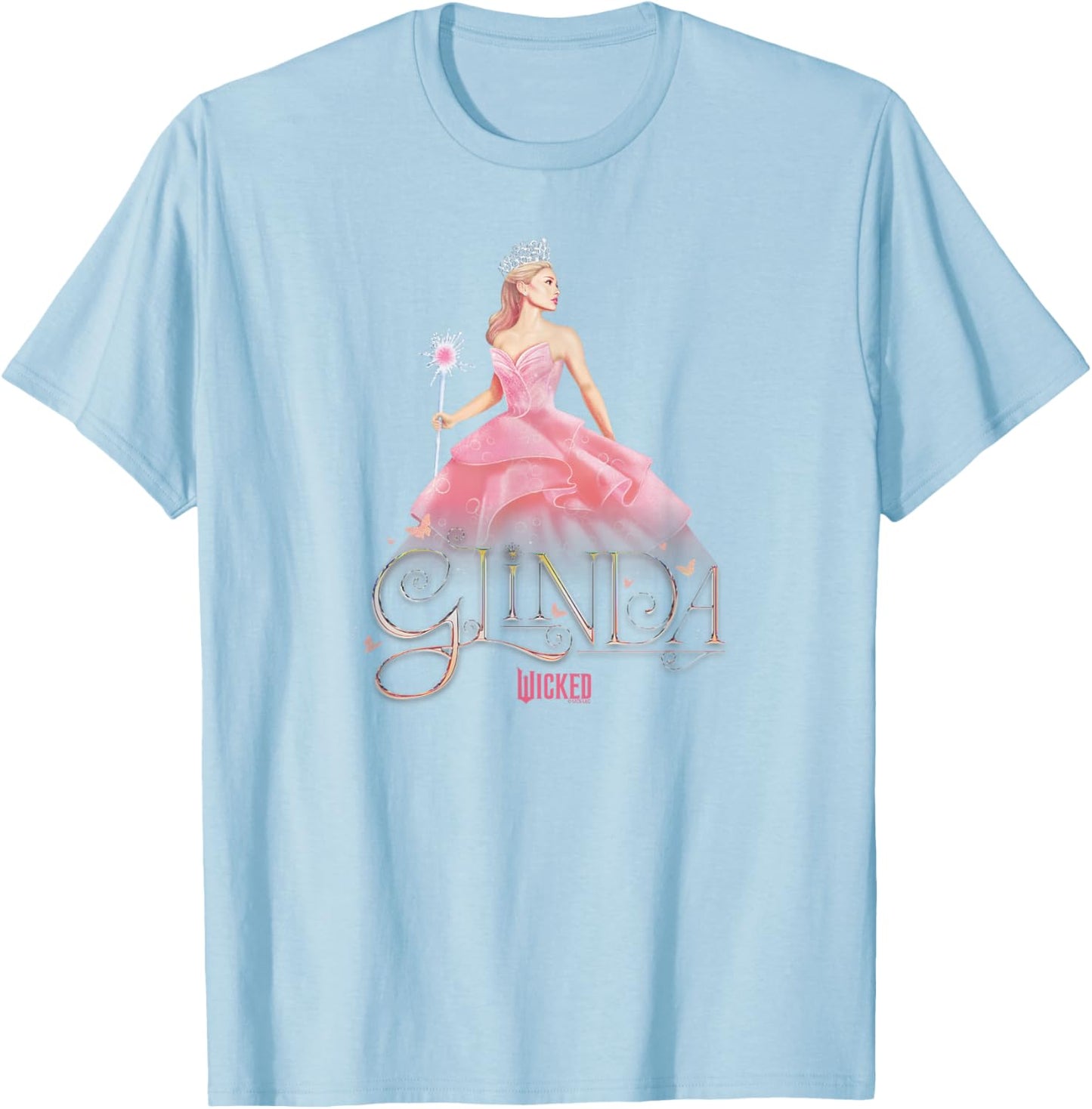 Wicked Glinda Elegant Pose T-Shirt - T-Shirt | Light Blue